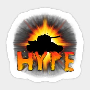 Tank Hype Sticker